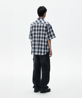 OMBRE CHECK HALF SHIRT