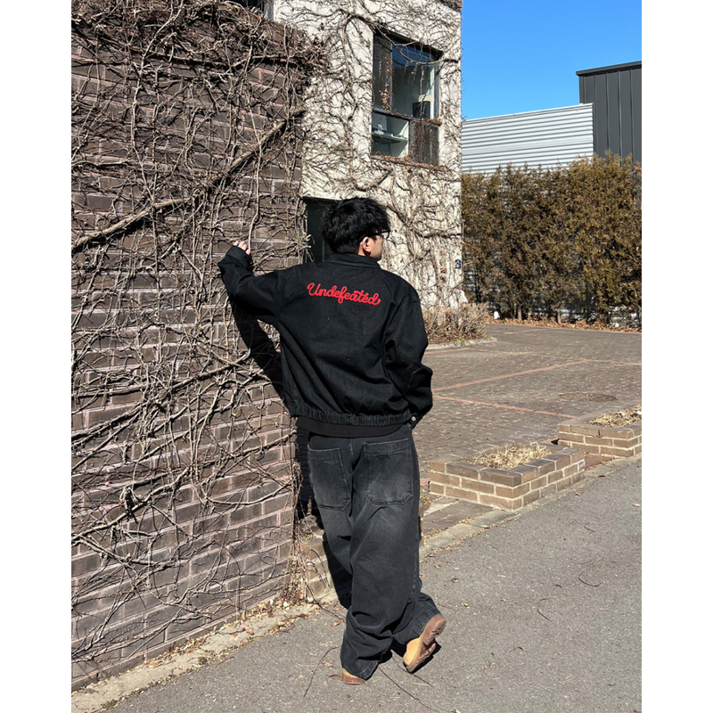 LP Red Embroidered Denim Jacket