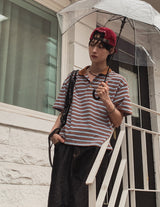 Riddle Stitch Bermuda Denim Pants
