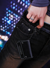 [6114] Steel keyring wallet
