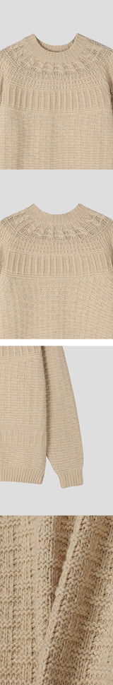 [F/W] Wool may pattern knit(3color)