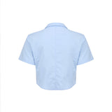 Razor Blade Half Shirt - BLUE
