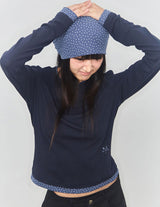 STAR LAYERED LONG SLEEVE - NAVY