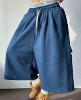 CARPENTER CARGO SEMI-BALLOON WIDE BERMUDA 💙🩶🖤🤍5COLOR