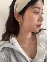 Mini pearl drop earrings