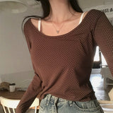 [MADE] ペタル, ドットワイドUネックTシャツ