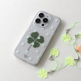 GREEN CLOVER CLEAR CASE