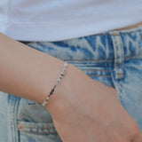Dream Catcher, single line bracelet_April Birthstone
