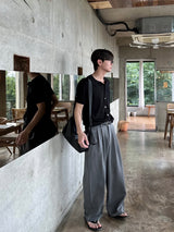 Maison two tuck banding slacks