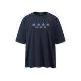 4スターアートワークTシャツ(ネイビー)
