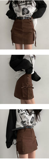 DN Pocket String Miniskirt (belt SET)
