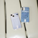 Pocket phone case [Denim]