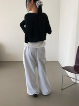 Minimal Button Cardigan