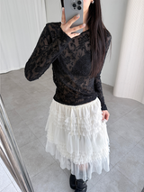 petal sha lace skirts (3color)