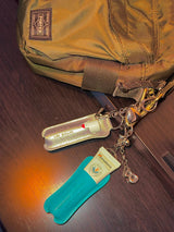 Good kisses initial lipbalm keychain (3color)