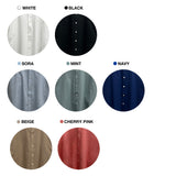 [UNISEX] ミニマルオーバーフィットコットン長袖シャツ(7 colors)