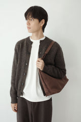 suede knot shopper bag