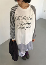 MIX STRIPE LOOSE TEE