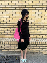 エコ ノーモアバッグ(lime_pink_blue_grey_navy)