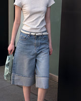[ORIGINAL] Riku Roll-up Bermuda Denim Pants