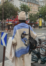 カウチンラグビーツーウェイニットジップアップ