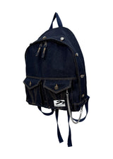 Trucker Jacket Backpack in Blue