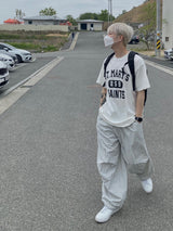Rebel Silver String Nylon Balloon Pants 2C