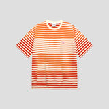 ウォッシュドストライプTシャツ