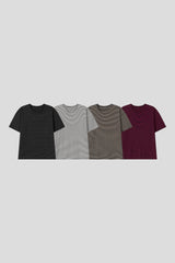 ノアストライプルーズフィットTシャツ