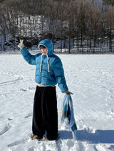 Blue Bear Hooded Padding (4 Colors)