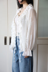 Pony Flower Frill Blouse