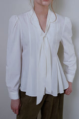 Fable scarf blouse_ivory