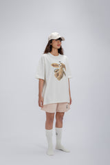 FAITH FADE CHILDHOOD MEMORIES - Bunny Oversized Tee (White)