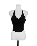 du deep cozy halter sleeveless top