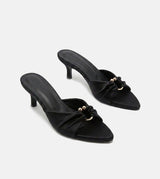 Loewe Shirring Mule Heels