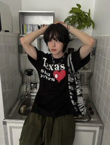 ラバープリントショートスリーブTシャツ