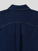 Western crop denim shirts jacket