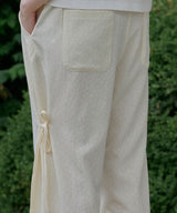 Embo Flower Easy Banding Wide Pants ( 2 colors )