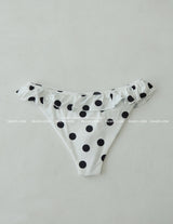 Dot ribbon dot frill bikini