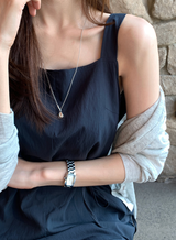 De Mer Square Sleeveless Long Dress / 3 colors