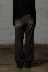 AKARI PPINTUCK DENIM PANTS / BLACK