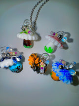 Trippy mushroom necklace.06 (5color)