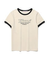 Kims Bam Line Ringer Tee Cream (KIB6MFT508A)