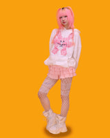 pink rabbit hood (3color)