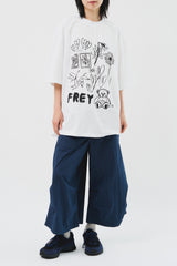 (W) キーバックルストラップパンツ (2color)