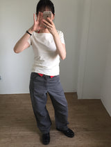 Pigmented Cotton Twill Pants (3color)