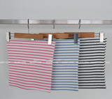 Stripe Ribbed Crop Tube Top