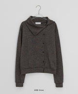 Silteto Button Collar Knit Cardigan