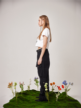 WEIRD denim cargo pants (BLACK