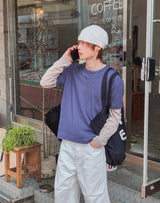 ノーマル コットン プレーン ロングスリーブ Tシャツ